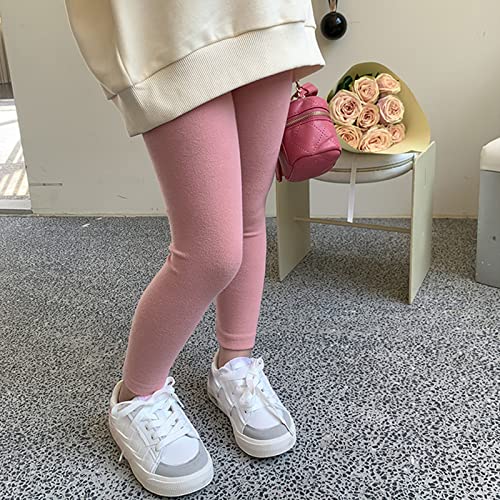 Girls Fleece Lined Leggings Stretch Slim Thermal Wool Fall Winter Tights Kids Baby High Waist Sherpa School Pants3