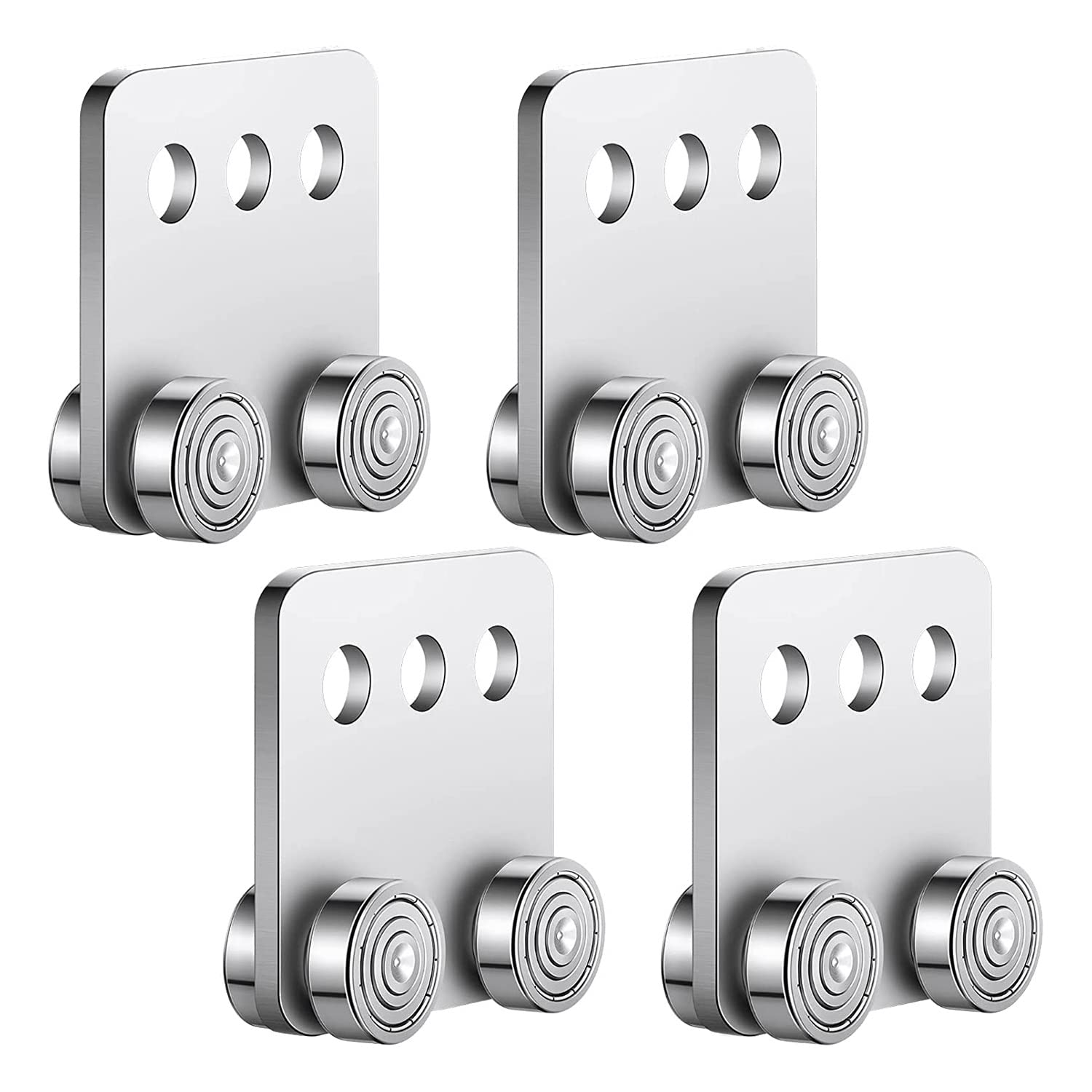 4 piezas de 4 ruedas de carrete, carrete de canal soldado para canales de puntal de 1-5/8 de ancho