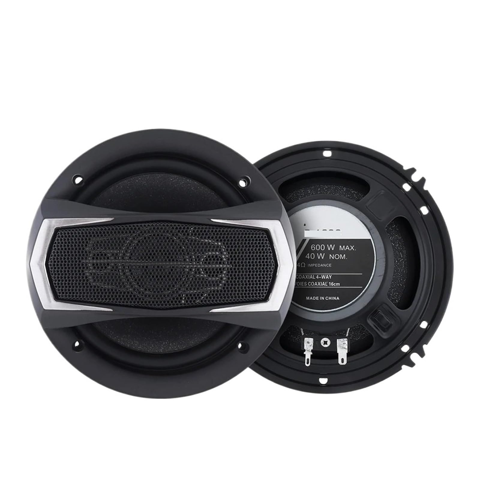 Głośnik wysokotonowy Głośnik wysokotonowy Membrana 2 szt. Głośniki samochodowe 4/5/6 cali 4-drożny subwoofer Audio muzyka stereo pełna częstotliwość współosiowy głośnik samochodowy Hifi(2pcs 6 Inch)