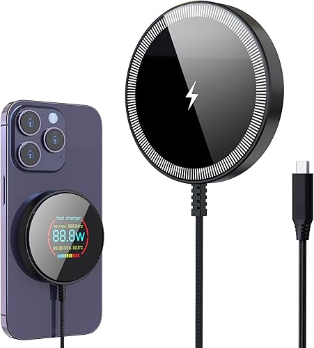 Miniatura 9 de Cargador MagSafe de 15 W, almohadilla de carga inalámbrica magnética para iPhone 17 16 15 14 13 12 Air Pro Max Plus mini/AirPods 2 3 Pro, cargador