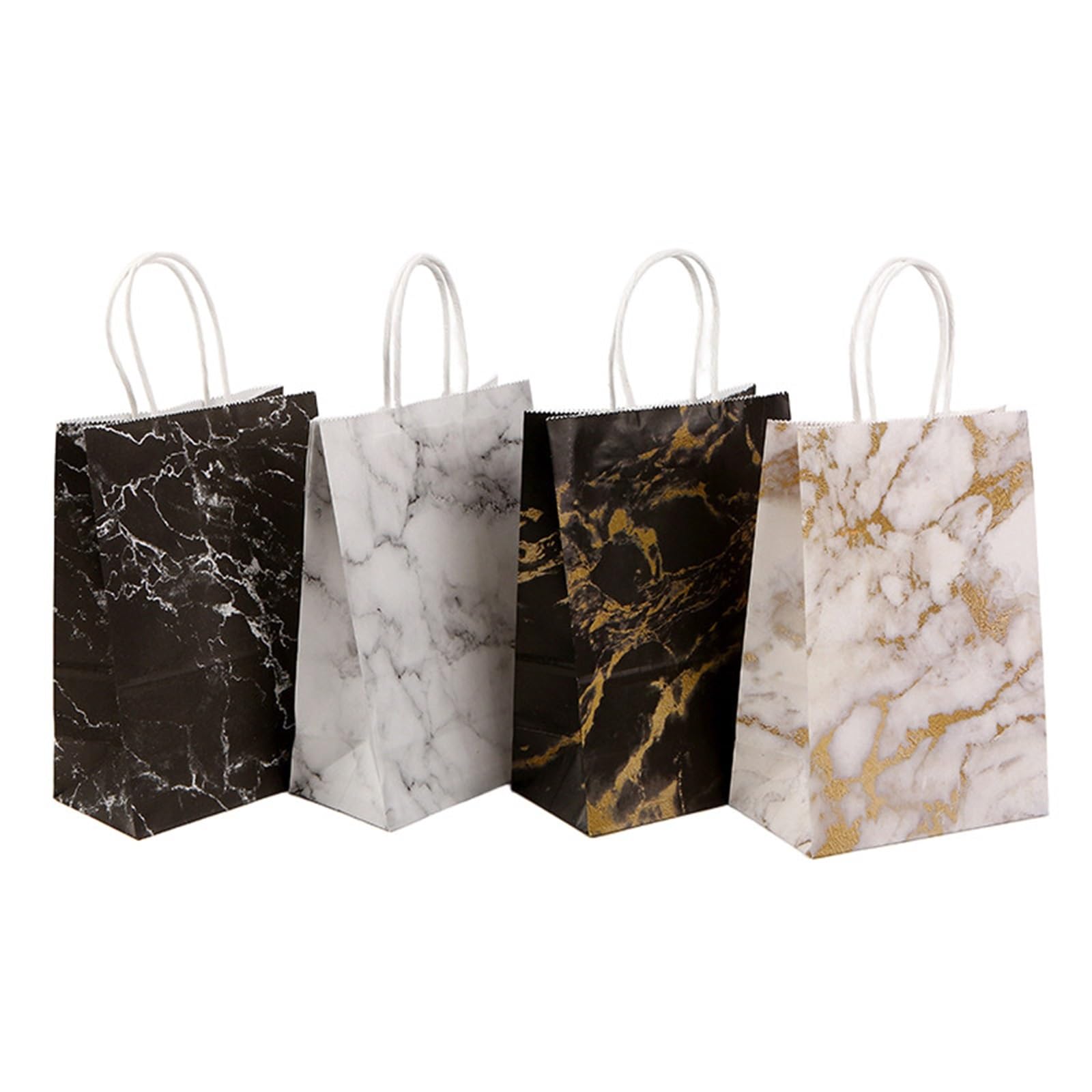 20 piezas bolsas de papel mármol para Envolver Regalos