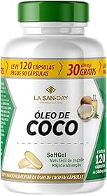 Óleo de Coco (Leve 120 Pague 90 Cápsulas) - Tem potente ação antibacteriana e antiviral, Propriedades calmante, hidratantes e antioxidantes