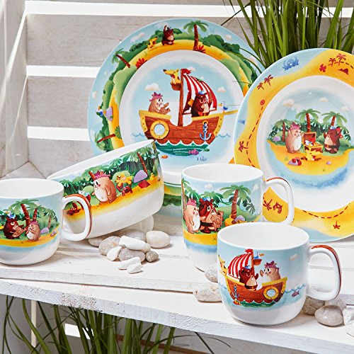 Villeroy & Boch Chewy's Treasure Hunt Taza infantil, 180 ml, Porcelana Premium, Blanco/Colorido - Imagen 3