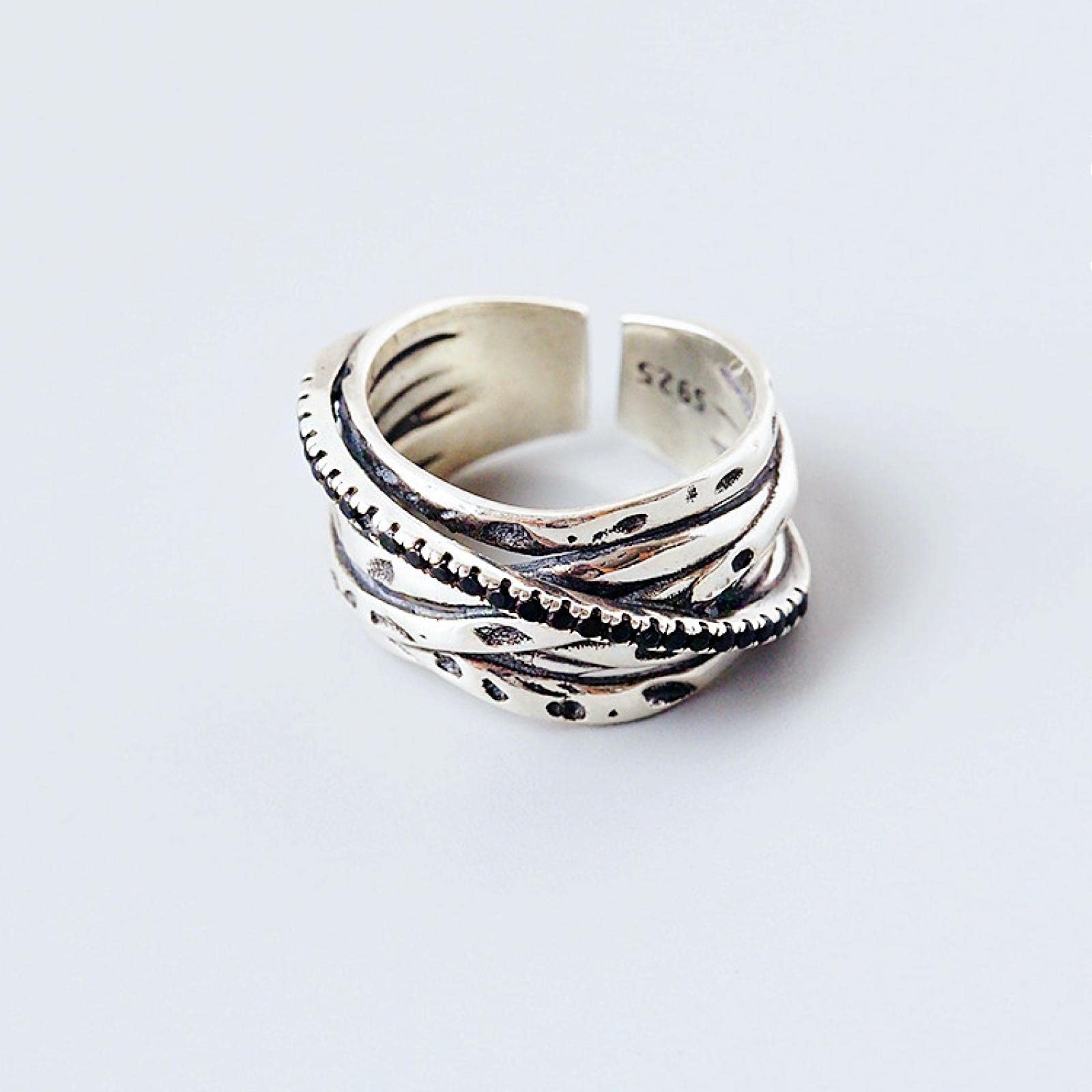Anelli Regolabili con Dichiarazione in Argento Sterling, Anelli for San Valentino da Donna