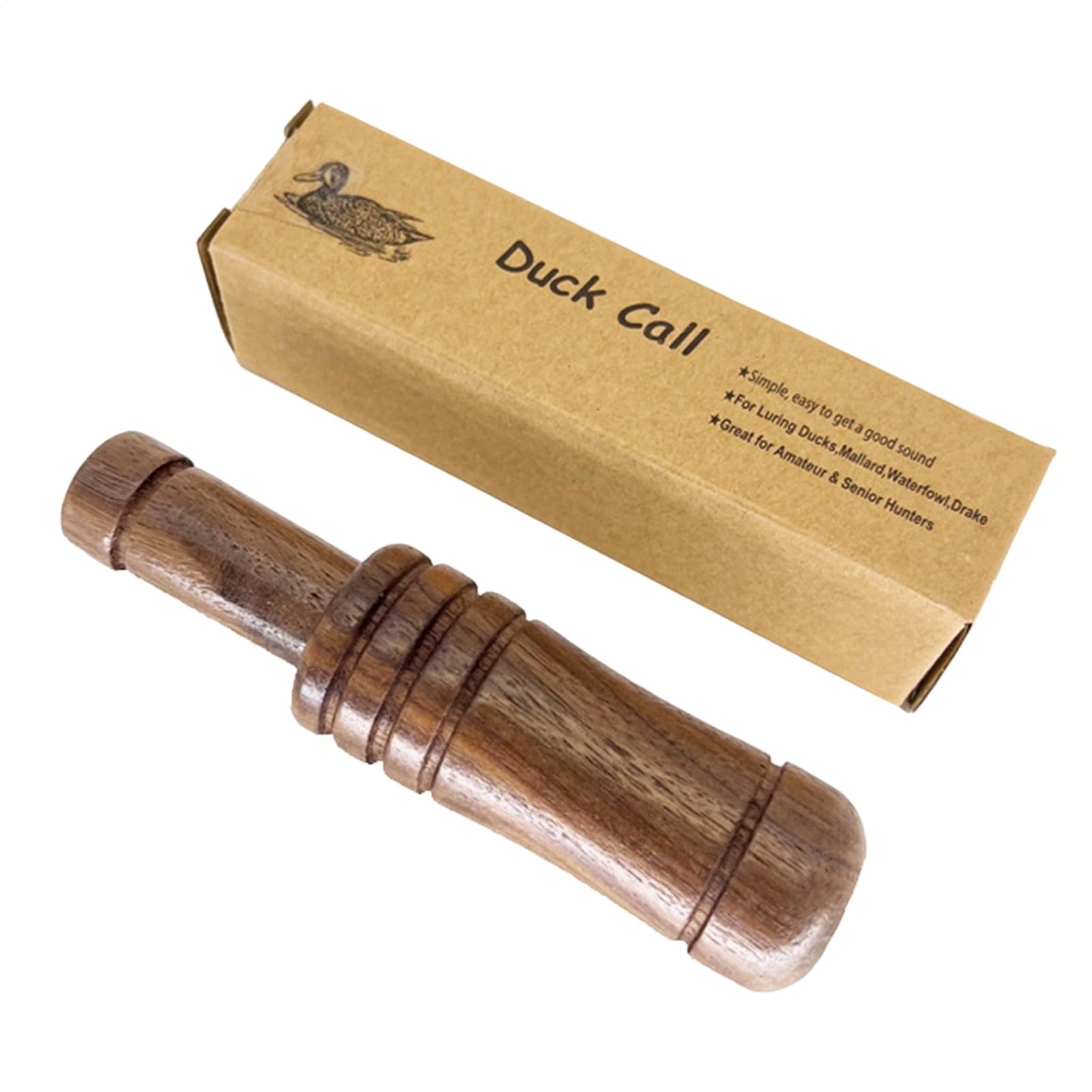Beginner Duck Calls - Realistic Sound Wood Caller For Hunting Practice, Mallard Call With Authentic Tone, Outdoor Tool For Teens Adults Camping Hiking Backpacking Tent Mountain Climbing