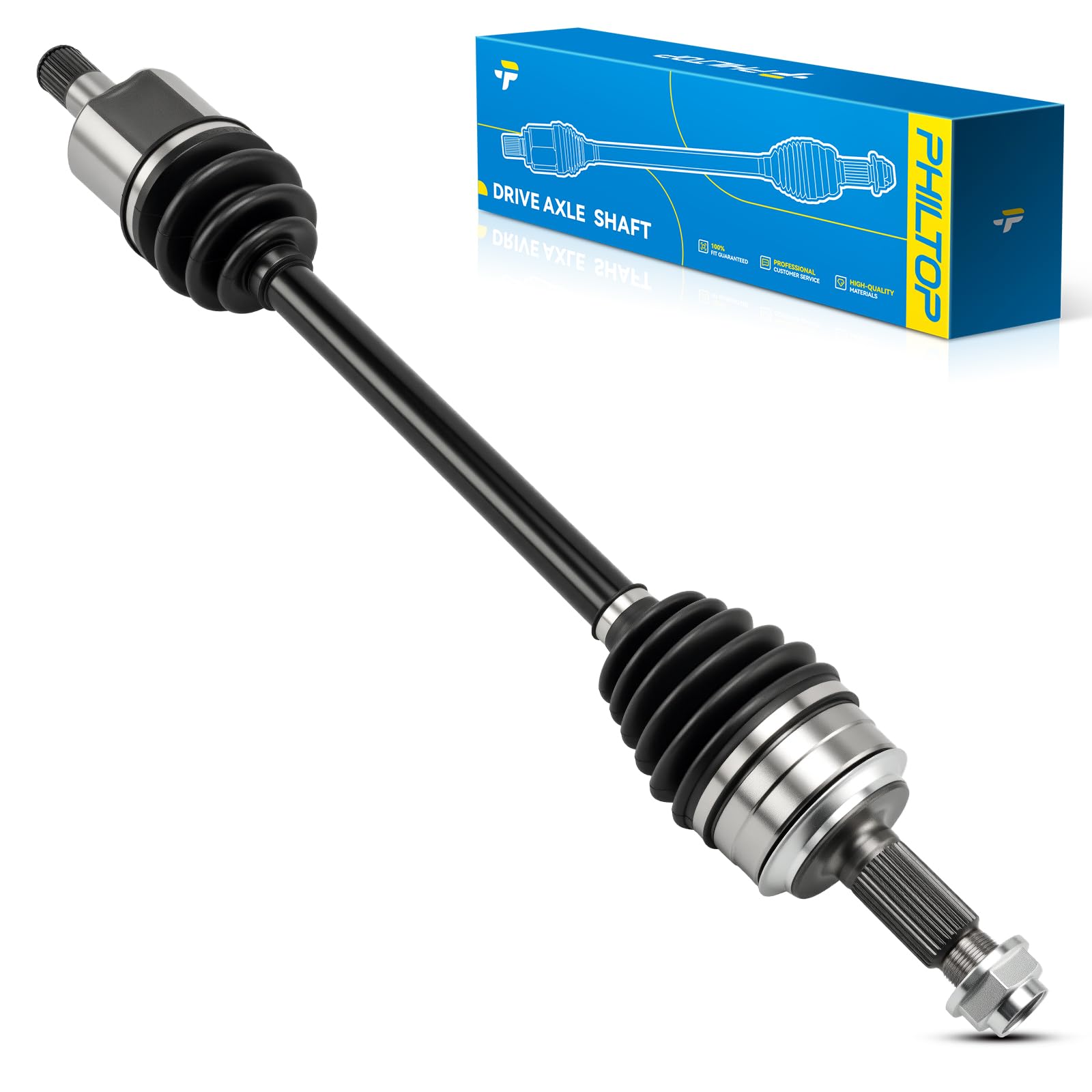 PHILTOP Axle Shaft Front Left 66-4258 CV Axle Fits Honda Odyssey 2007-2010, Honda Ridgeline 2006-2014