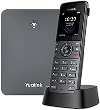 Yealink W73P Cordless DECT IP Phone System Bundle Package, HD Voice, Modern Design, 1.8 Inch TFT Colour Display, HAC Compliant (Includes 1 x W73H Handset & 1 x W70B Base Station) – Space Grey