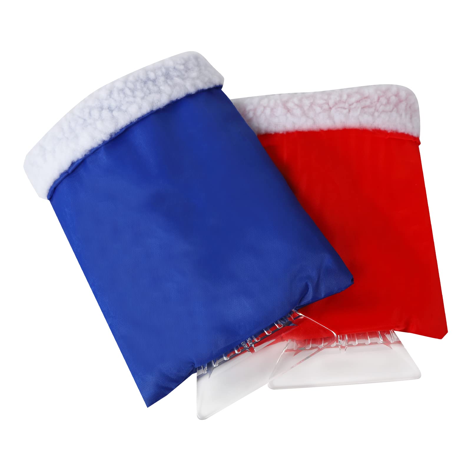 TSLBW 2 Pcs Ice Scraper for Car, Plastic Car Ice Scraper With Glove, Ice Scraper for Cars Winter Care Windscreen, Ice Scraper Includes Car Ice Scraper with Glove