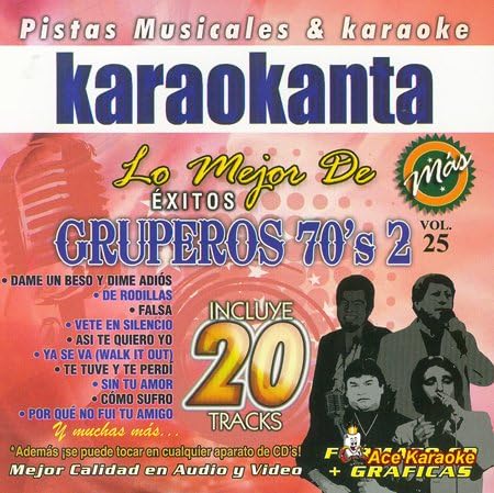 Karaokanta KAR-8025 - Gruperos 70's 2 / Lo Mejor de... - Spanish CDG