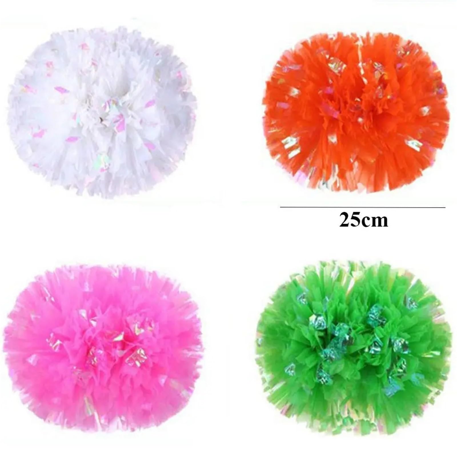 10 paires 25 cm jeu pompons Cheerleading acclamant fleur balle sport Pour Cheerleading(Color5)