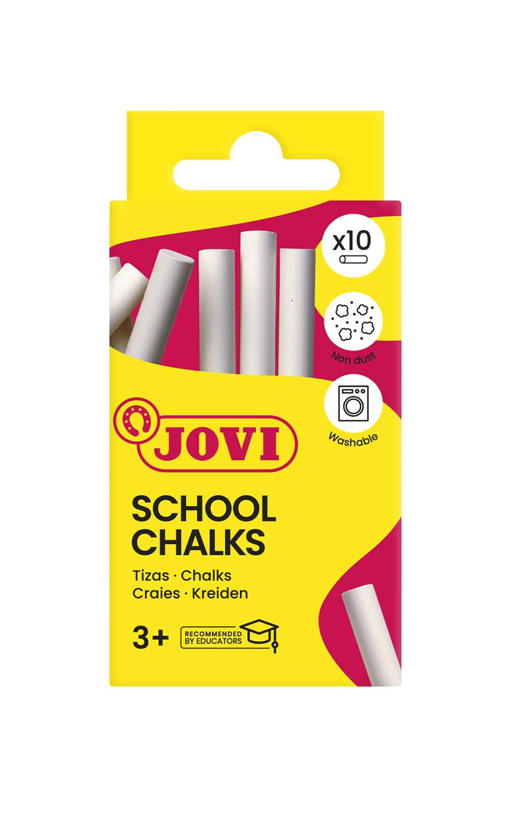 dustless chalks 9mmx80mm white 10pc