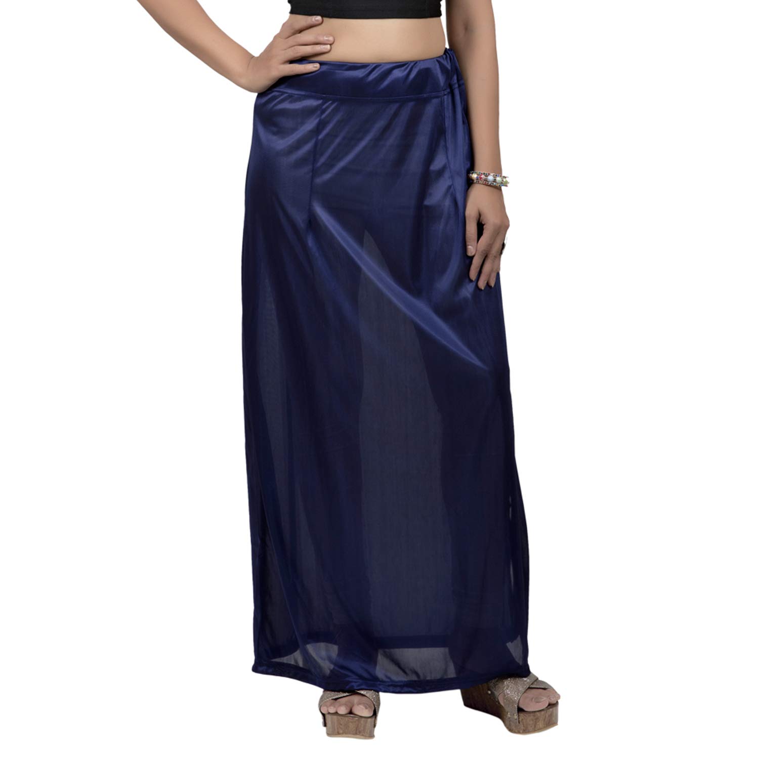 Rinkoo Womens Satin Lycra Stretchable Petticoat