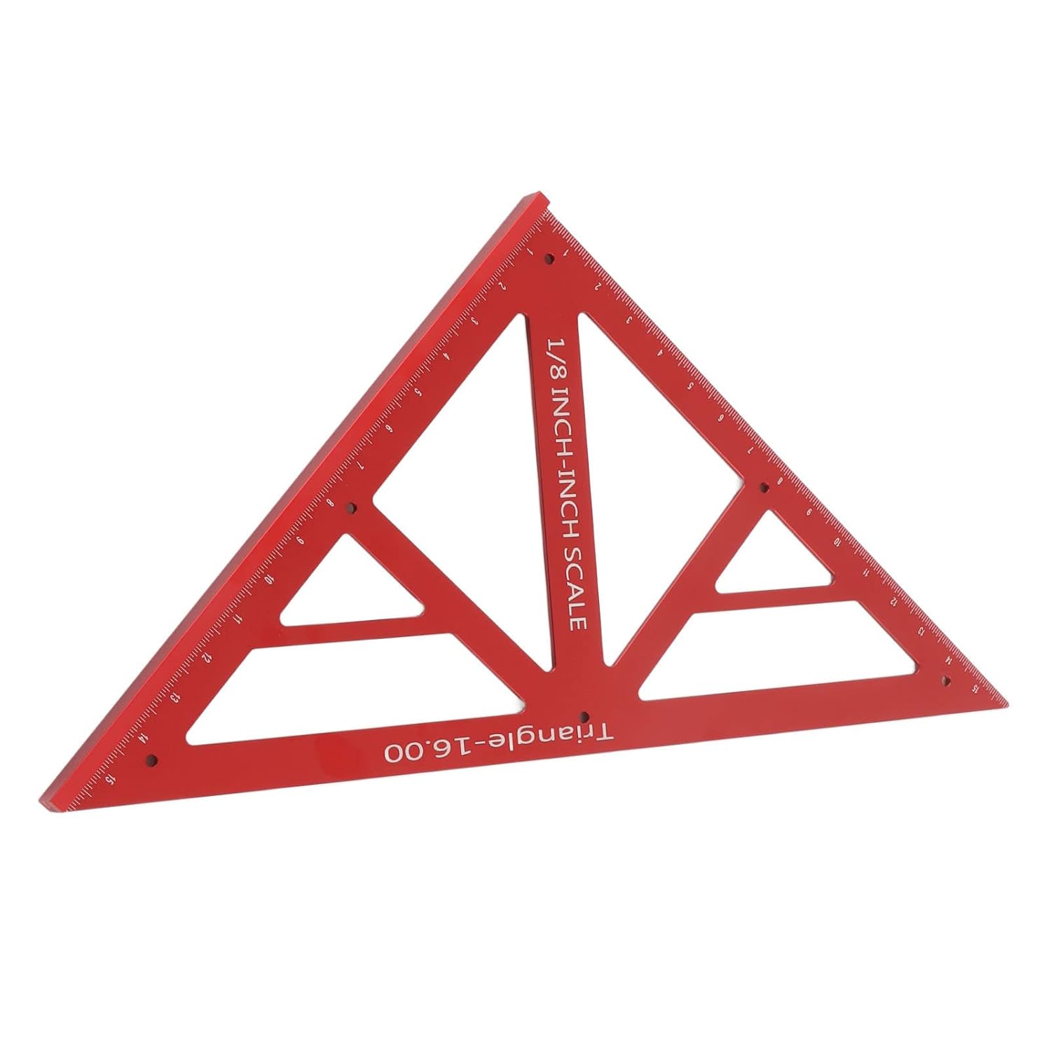 Kadimendium Woodworking Triangle Ruler Multifunctional Aluminum Alloy Square Protractor Framing Triangle Layout Measuring Tool for Carpentry