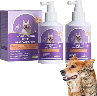 2PCS Pet Clean Teeth Cleaning Spray, Pet Teeth Cleaning Spray, Teeth Cleaning Spray for Dogs Pet Oral Spray Clean Teeth Pet Breath Freshener Oral Spray Pet Oral Spray Pet Oral Spray Clean Spray Petry Teeth Cleaning Spray Petry Oral Spray for Dogs & Cats