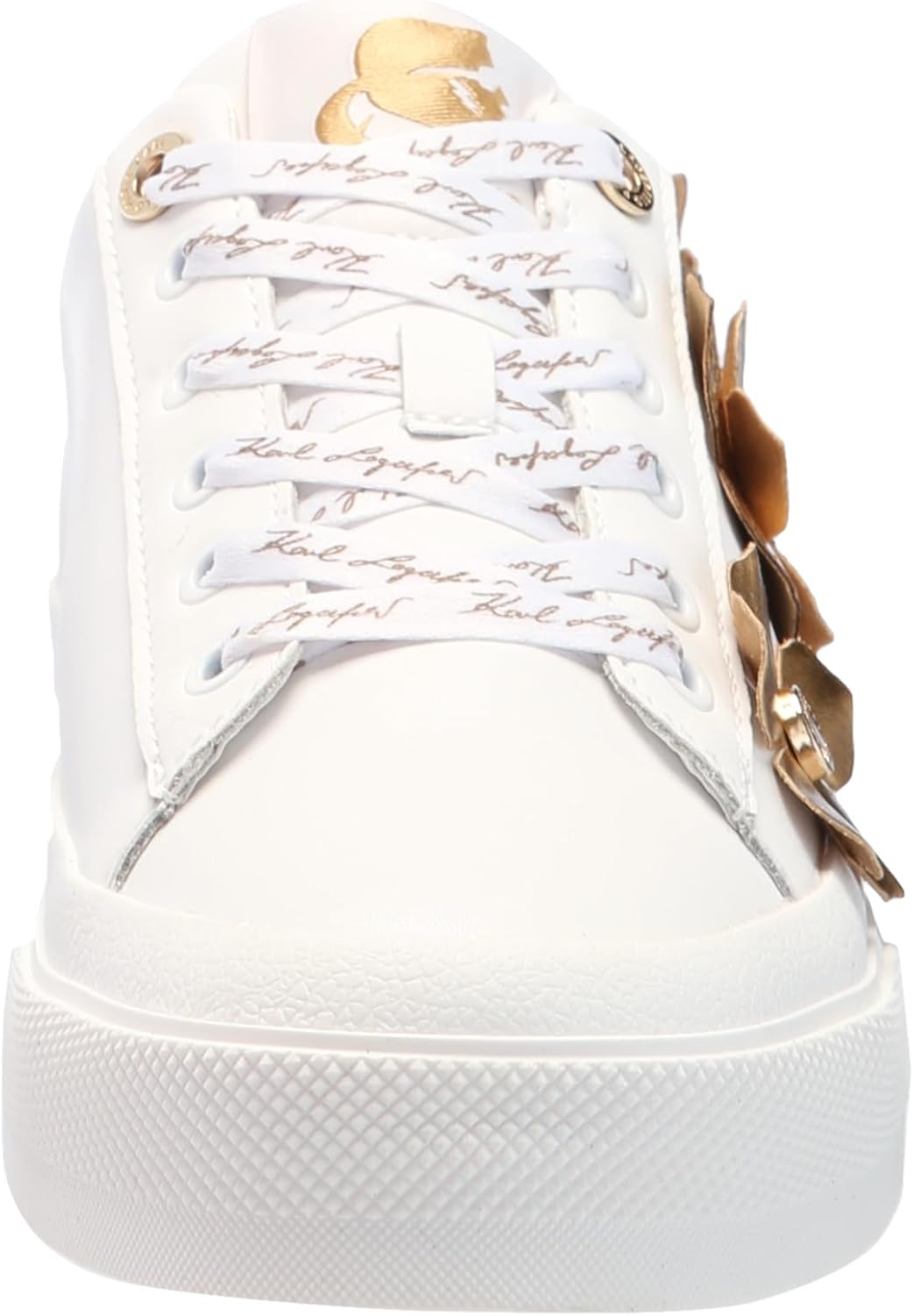 Karl Lagerfeld Womens Georgia Sneaker with Flower Embellishments - Image 2