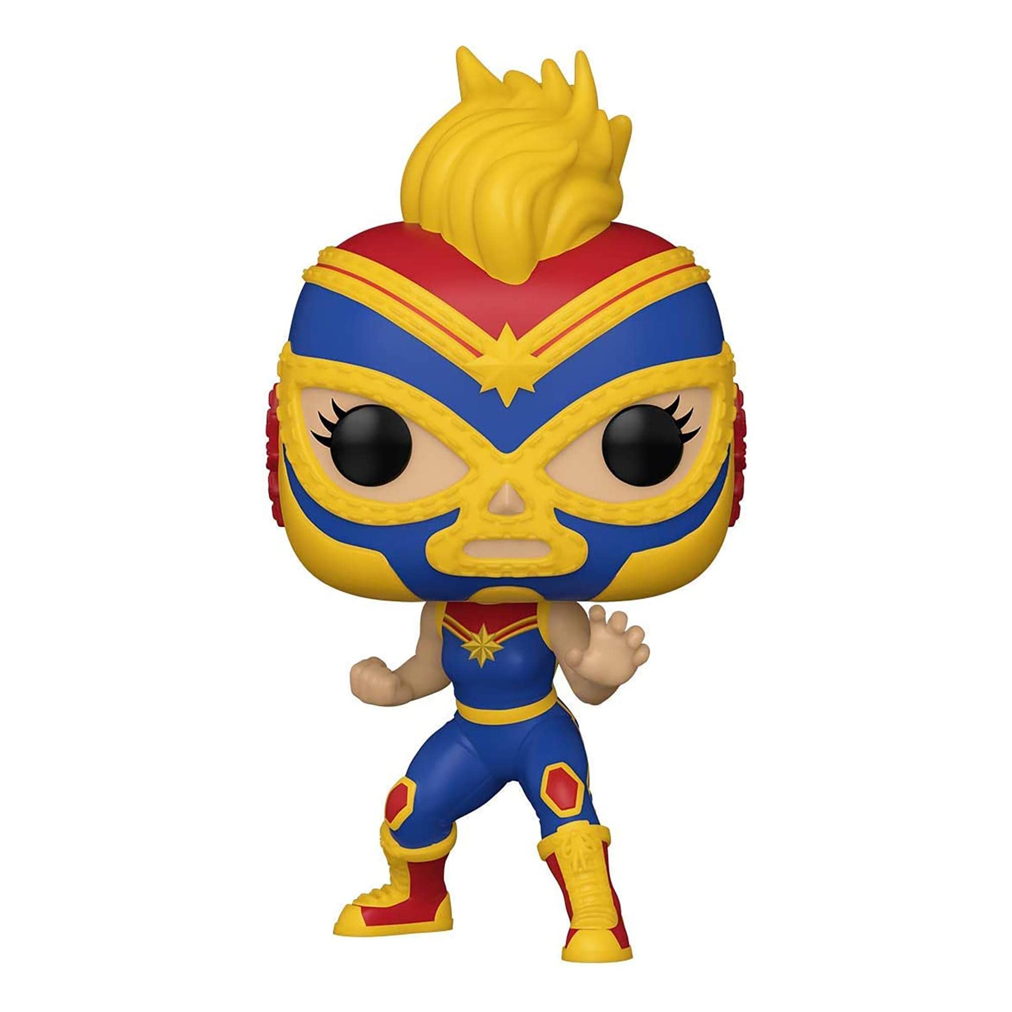 POP Marvel: Luchadores - Captain Marvel, Multicolor, Standard