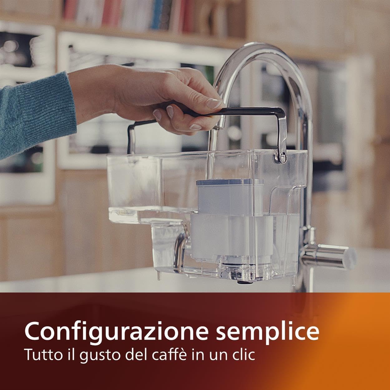 Philips Filtro dell'acqua AquaClean - Nessuna decalcificazione fino a 5000 tazze, Prolunga la durata della macchina, Filtrazione micro-porosa, Confezione da 2 (CA6903/22)