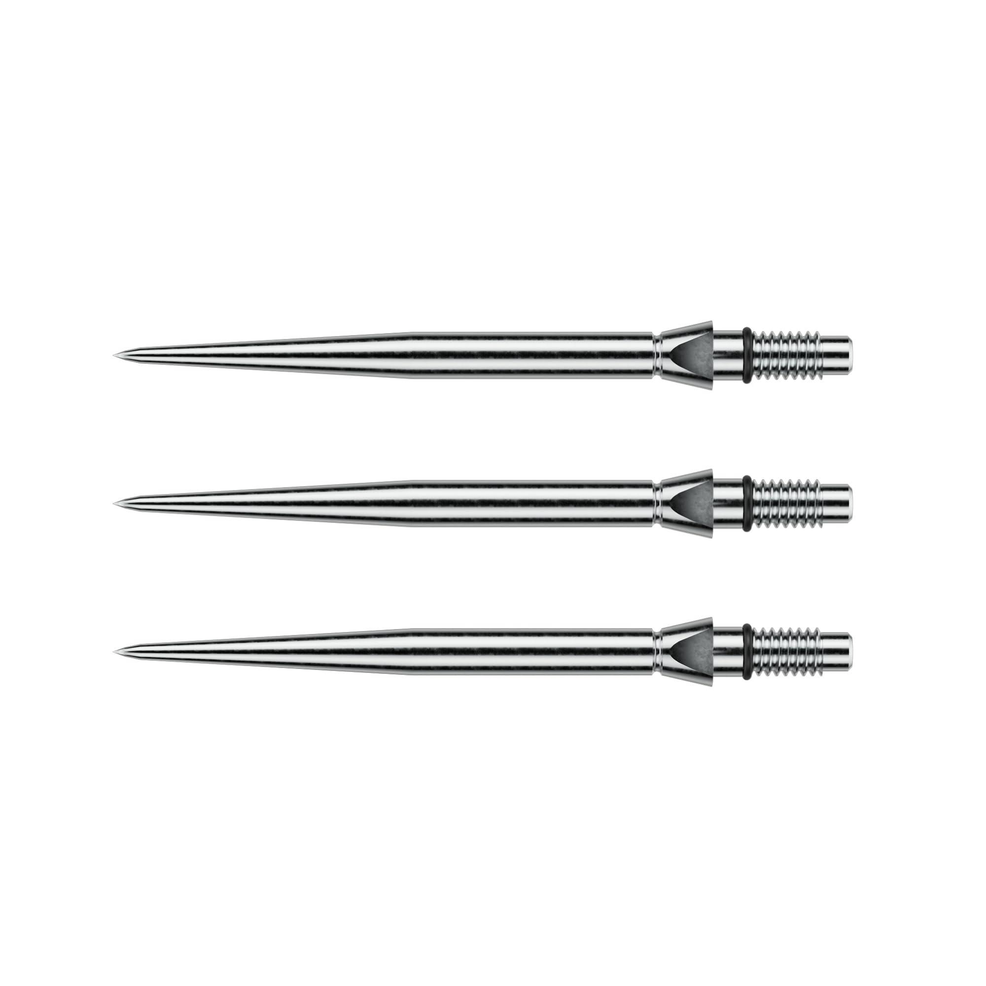 WINMAU - Points Switch - Pointe en acier au carbone - Mécanisme de changement rapide de filetage - 1 jeu par paquet - Disponible en noir et argent - Lisse, rainure et arbre - 26 mm, 30 mm et 40 mm