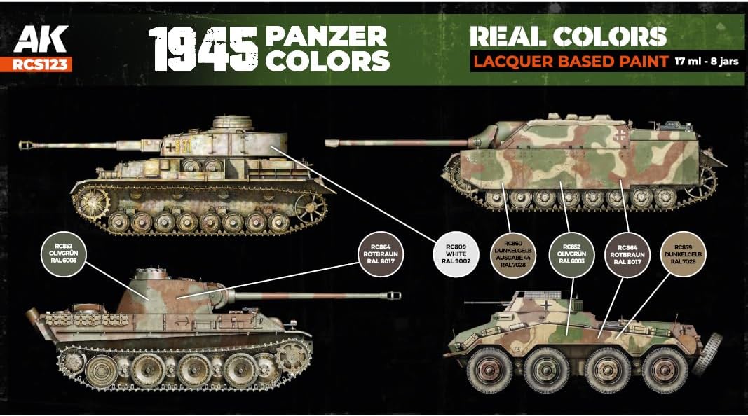 AK Interactive 1945 Panzer Colors SET