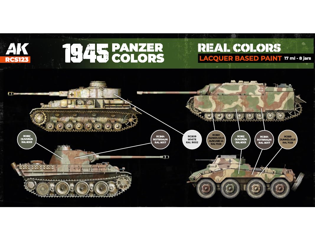 AK Interactive 1945 Panzer Colors SET, Paints - Amazon Canada