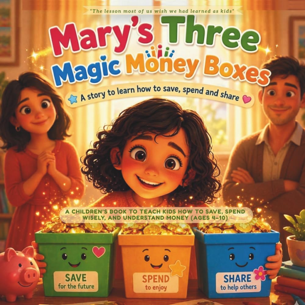 Mary’s Three Magic Money Boxes: A Children’s Book to Teach Kids How to Save, Spend Wisely, and Understand Money from an Early Age (Ages 4–10) (Little Money Geniuses)