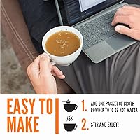 Vista 29 de LonoLife - Sobres individuales de caldo de hueso de ternera al curry tailandés: 0.35 onzas de proteína, apto para dieta Keto, 24 porciones