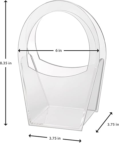 Miniatura 2 de Lillian Rose Cesta de niña de flores moderna transparente, talla única (FB850)