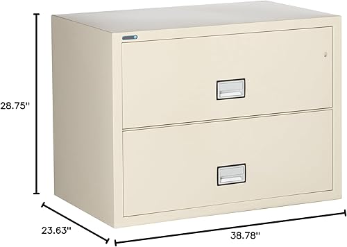 Miniatura 10 de Phoenix Lateral - Archivador ignífugo de 38 pulgadas con cerradura sello de agua masilla LAT2W38P