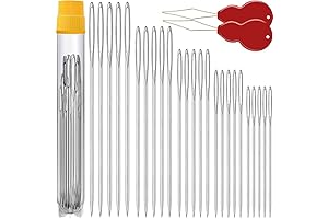 25/50 PCS Premium Long 5 inch Large Eye Large gage Needles for Hand Sewing