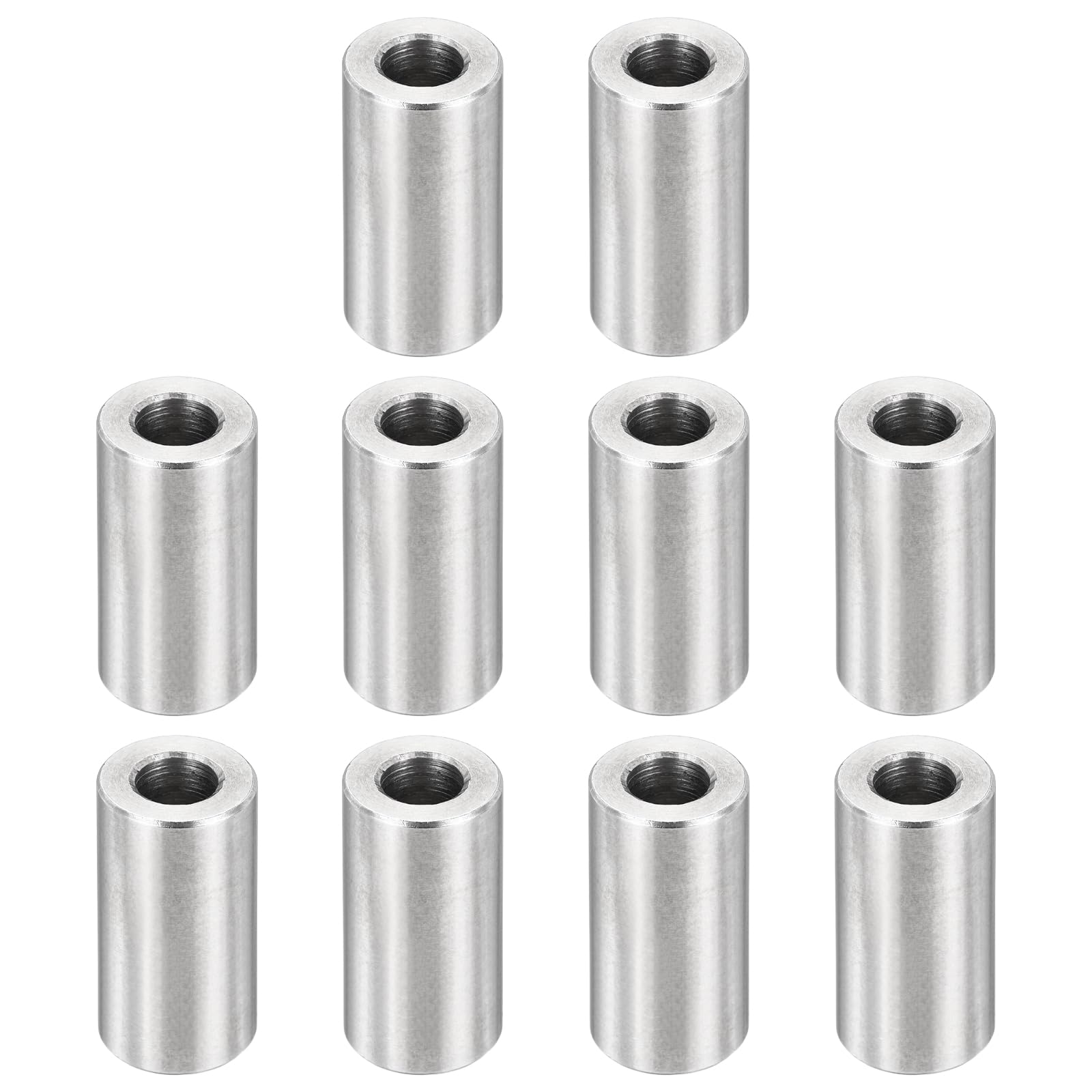 PATIKIL M6 Stainless Steel Spacers, 12Pcs Metal Spacer 6mm ID x 12mm OD x 25mm L Screw Standoff for 1/4" or M6 Screw — image 1
