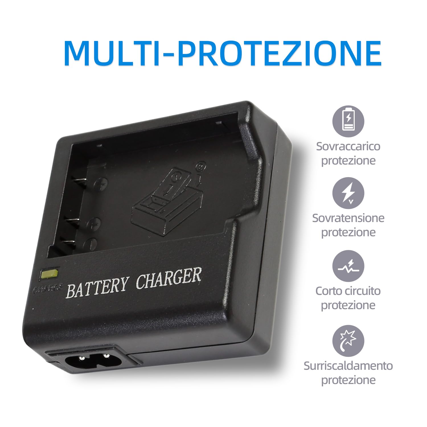 MH-61 - Caricatore rapido EN-EL5, compatibile con Coolpix 3700, 4200, 5200, 5900, 7900, P3, P4, P80, P90, P100, P500, P510, P520, P530, P5000, P5100, P60000000, P60000. 0, S10. Fotocamere