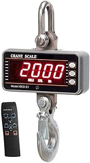 KUANDARGG Báscula Electrónica Digital Compacta De Alta Precisión con Pantalla LED De Báscula Colgante Industrial Remota, B