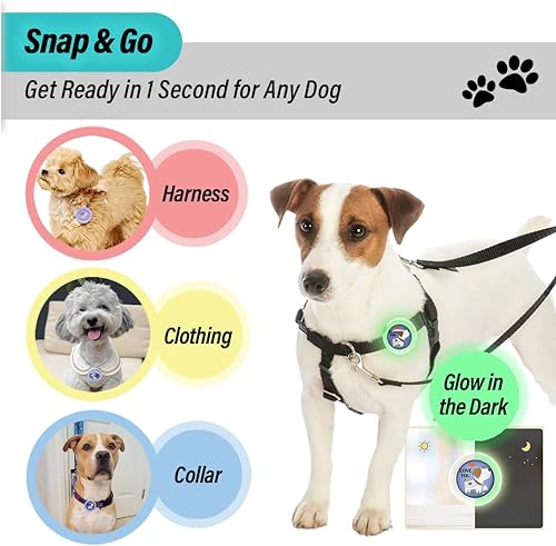 Miniatura 5 de KN FLAX Aegis Clip calmante para perros (brilla en la oscuridad), difusor de feromonas para aliviar la ansiedad fabricado en Corea, dura 60 días,