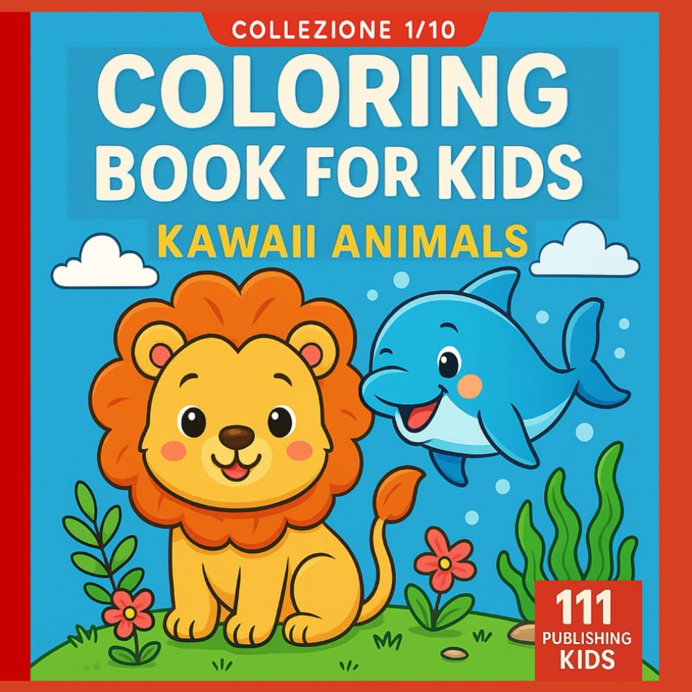 Coloring Book for Kids – Kawaii Animals (Kids Collection)