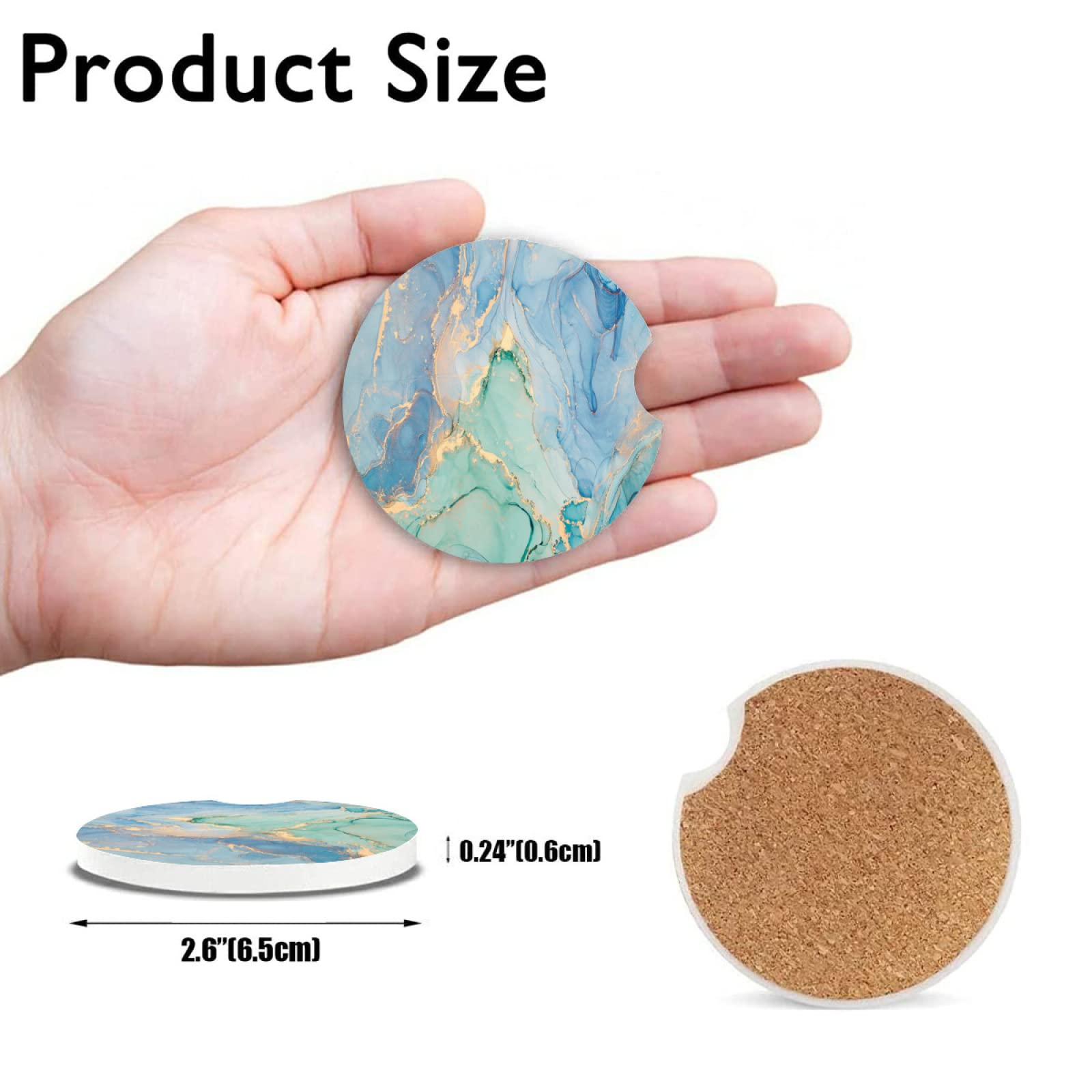 Juego De 2 Posavasos * De * * Para Coche, Antideslizantes Y Anti-polvo, Insertos Para Portavasos De Coche, Accesorios Interiores Para Vehículos