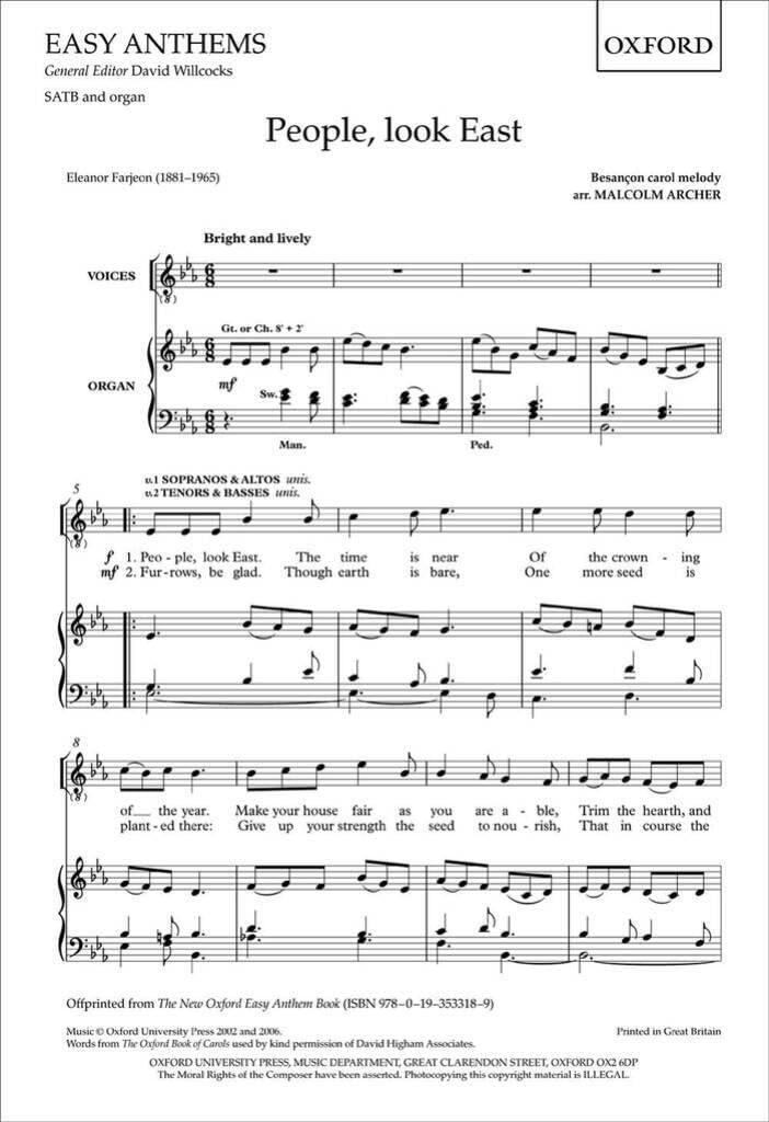 People, look East: Vocal score