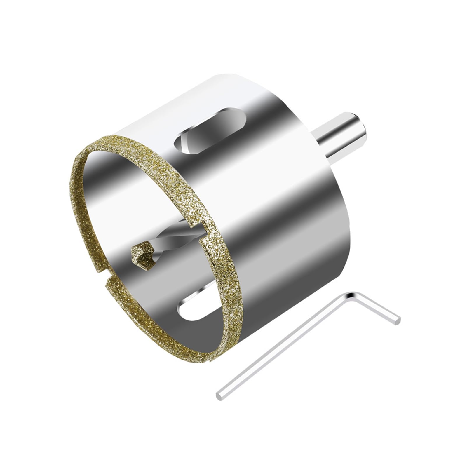 ASNOMY 2-1/4Inch Diamond Hole Saw with Pilot Drill Bit,2-1/4" Diamond Tip Coated Hole Saw with Guiding Drill Bit for Glass Ceramic Marble Porcelain