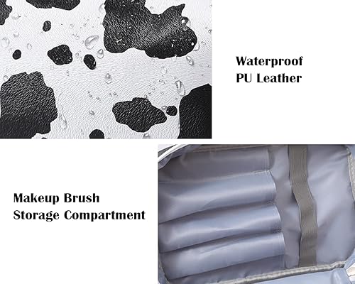 Miniatura 10 de IMCUZUR Bolsa de maquillaje organizadora de viaje para mujer, bolsa de cosméticos resistente al agua para niñas, bolsa de maquillaje de viaje para