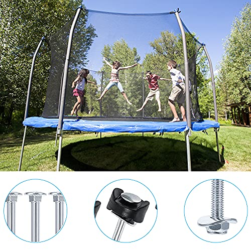 GIAK Lot de 10 Accessoires pour Trampoline pour Piquets de Trampolines Entretoises de Trampoline vis pour Fixation du Trampoline Convient pour Grand Trampoline et Petit Trampoline – Image 3