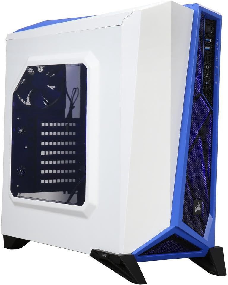 Corsair Carbide SPEC-ALPHA Mid-Tower Gaming Case Color White/Blue Model CC-9011093-WW