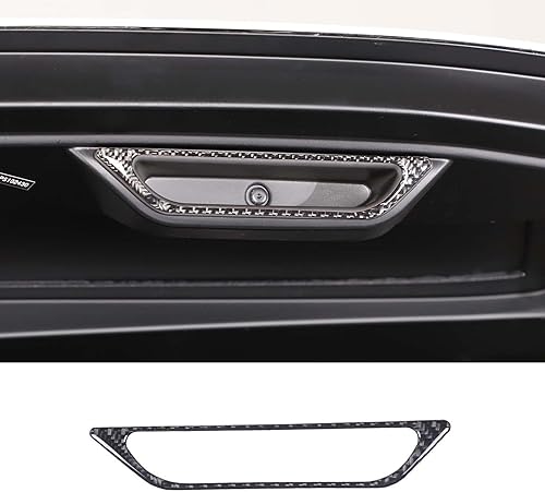 Adhesivo de fibra de carbono real para marco de manija del motor, compatible con Chevrolet Corvette C8 2020-2023, accesorios de decoración para