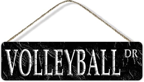 Letrero de madera inspirado en la calle del voleibol, decoración de pared para ti, letreros de madera con citas y refranes de madera, letrero de