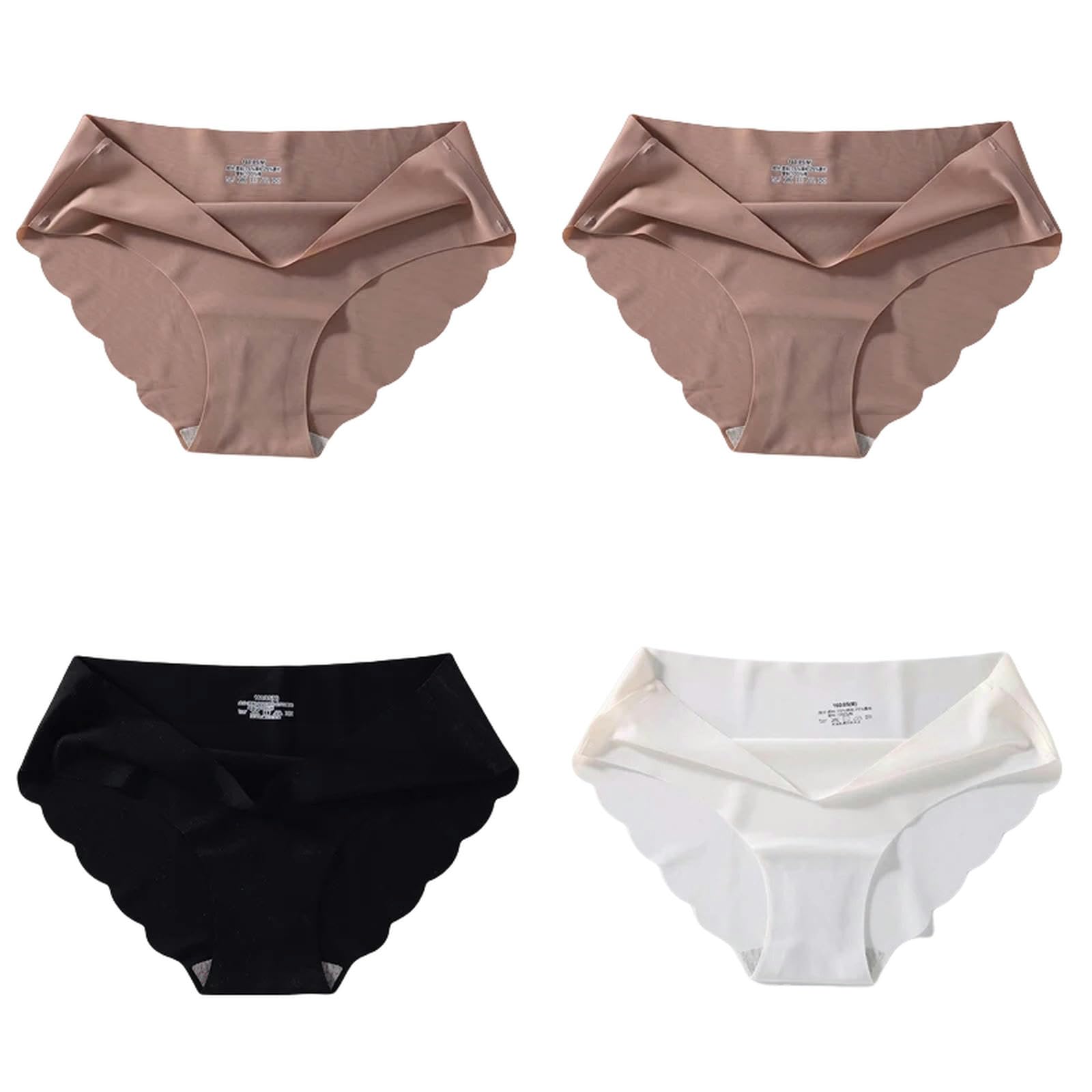 Ropa Interior Mujer 4 Piezas De Seda Sin Costuras Brastas Sexy para Mujeres Mid -Mid Winist Comunicy Girl Silk Panty Mujer Mujer Lencería-Establecido 23-SG