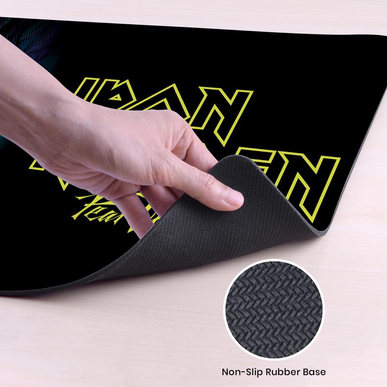 Head Case Designs Officially Licensed Iron Maiden Fear of The Dark Graphic Art 37.4 x 15.75 x 0.16 inches (900 x 400 mm) - XL Gaming Office Desk PC Keyboard Mouse Mat Pad