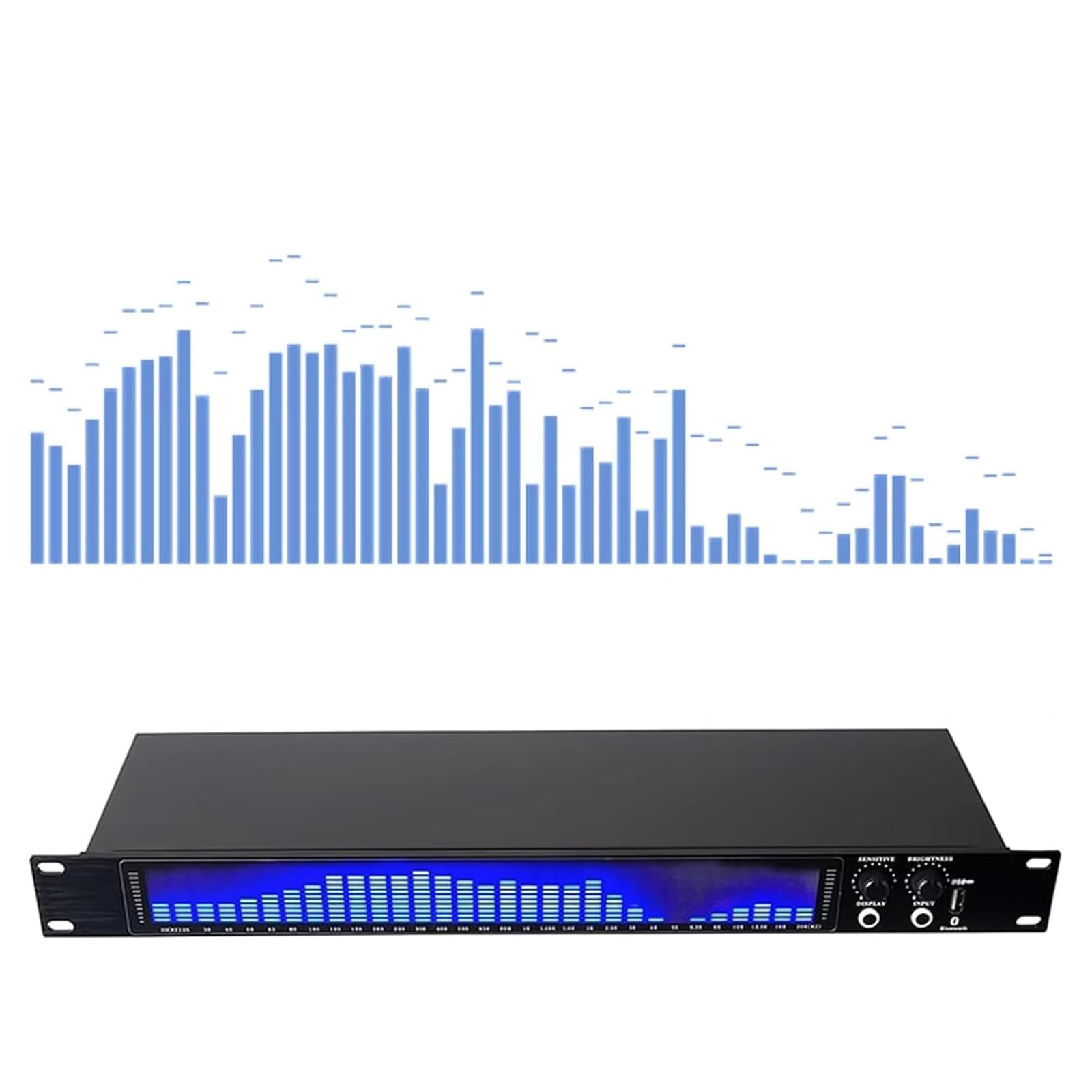 Analizzatore di spettro audio digitale a 31 segmenti con sensibilità e luminosità regolabili per visualizzazione musicale in auto, feste, camera da letto o casa
