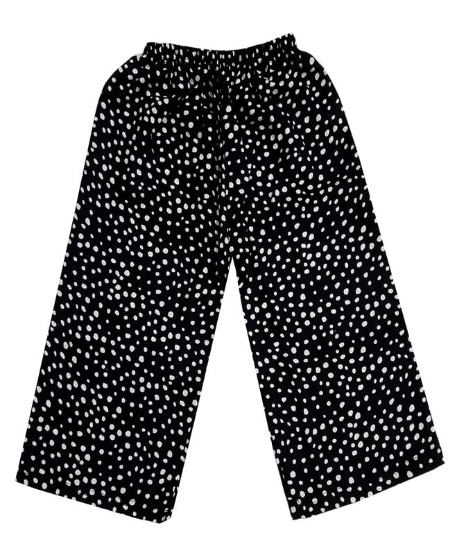 Image of IndiWeavesGirls Crepe Printed Loose Capri 3 /4th Pants