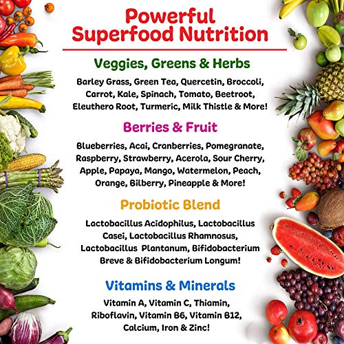 Ruby Reds | Delicious Reds Powder Fruit & Vegetable Superfood Supplement + Coco Complete | Healthy, Chocolate Superfood Powder Supplement – Energy & Immune Support, Vitamins, Minerals, Enzymes And Pro #TOP5