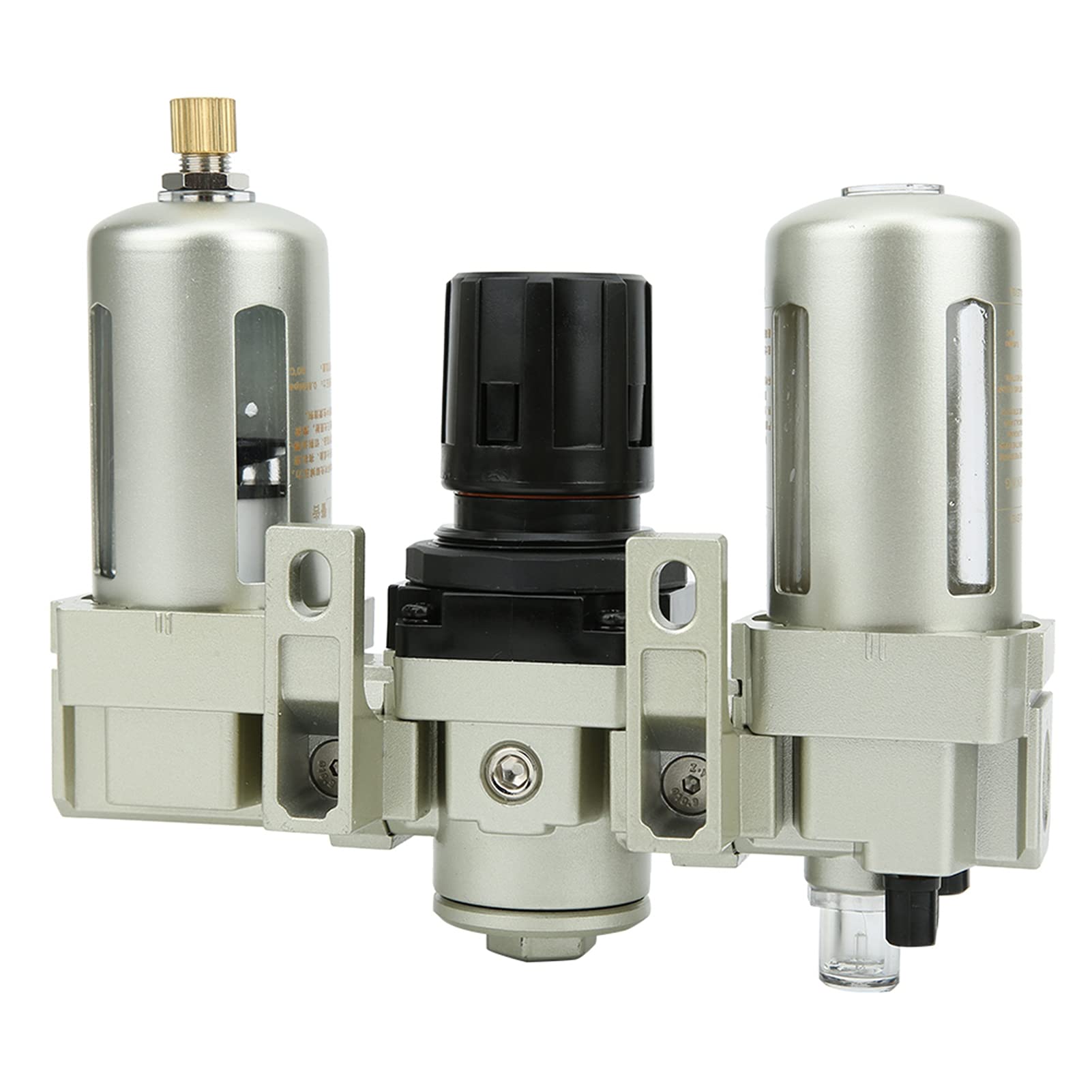 FTVOGUE Separatore Acqua Olio Drenaggio Automatico Filtro Compressore d'aria Separazione Gas-liquido in Tre Pezzi per Sistemi di Contenimento Liquidi Industriali con Filtrazione Aria-olio