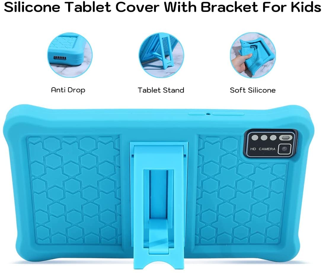 Thunrlge 7-calowy tablet dla dzieci z systemem Android 11, 3 GB RAM 32 GB Rom 128 GB rozszerzenia, fabrycznie zainstalowane oprogramowanie dla dzieci, certyfikat Google, WiFi, Bluetooth.