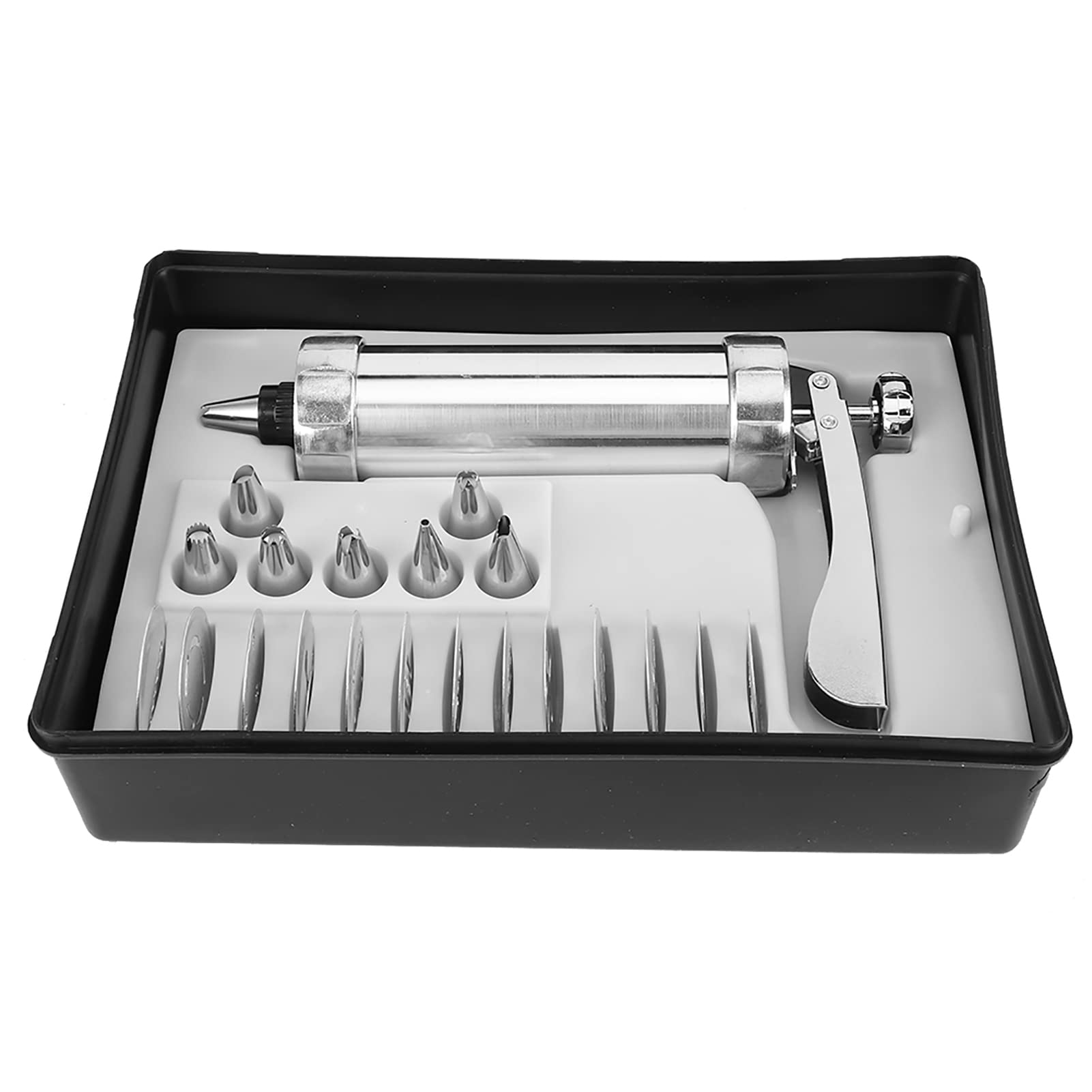 Nikou Kit de fabrication de biscuits en alliage d'aluminium, outil de pâtisserie pour décoration de gâteaux, comprend des douilles pour biscuits et biscuits, accory de pâtisserie